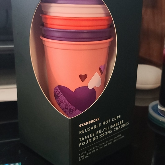 Valentine day reusable hot cups - Picture 3 of 3